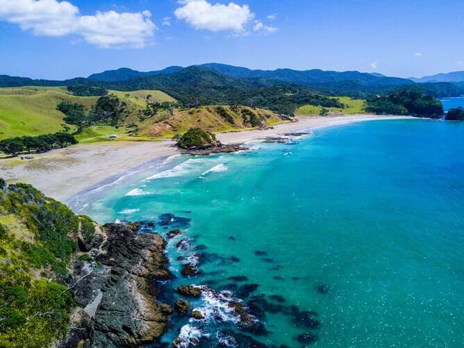 small beach in New Zealand