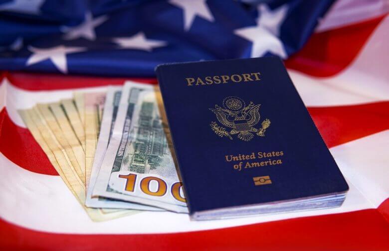 usa passport and money